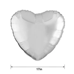 Heart Balloon, 17in, Assorted Colors