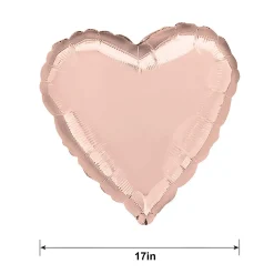 Heart Balloon, 17in, Assorted Colors