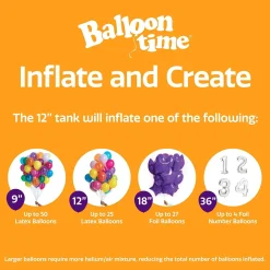 Helium Tank, Sizes Jumbo and Standard