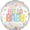 Hello Baby Pastel Polka Dot Foil Balloon, 18in