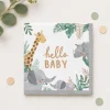 Hello Baby Soft Jungle Baby Shower Paper Lunch Napkins, 6.5in, 16ct