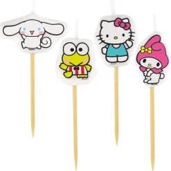 Hello Kitty and Friends Candle Pick Set, 4pc - Sanrio