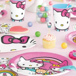 Hello Kitty Face-Shaped Paper Plates, 8in, 8ct - Sanrio