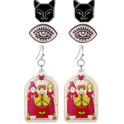 Hocus Pocus Earring Set, 3 Pairs