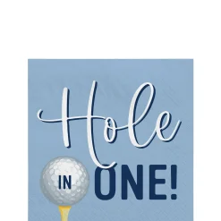 Hole in One Golf Paper Beverage Napkins, 5in, 40ct