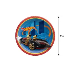 Hot Wheels Dessert Plates, 7in, 8ct