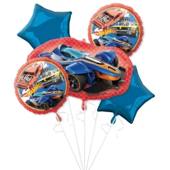 Hot Wheels Foil Balloon Bouquet, 5pc