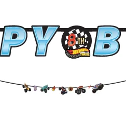 Hot Wheels Monster Truck Letter Banner with Accent Banner