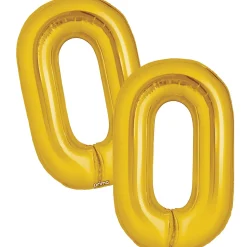 16in Air-Filled Number (0-9) Balloons, 2ct, Assorted Colors