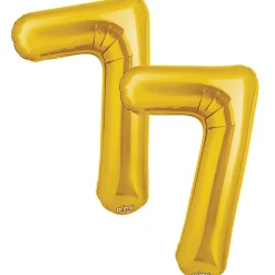16in Air-Filled Number (0-9) Balloons, 2ct, Assorted Colors