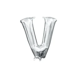 13in Air-Filled Silver Letter (A-Z) Balloons