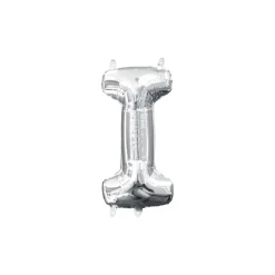 13in Air-Filled Silver Letter (A-Z) Balloons