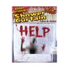 70-inch Bloody HELP Bathroom Shower Curtain