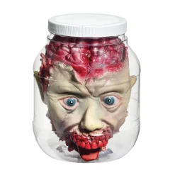 8-inch Bloody Severed Head in Clear Jar