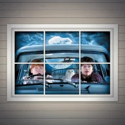 36-inch Harry Potter and Ron Weasley Window Cover Decoration