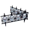 12-inch Light Up Gothic Skull Fence - 2 Piece