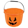 13-inch Orange Pumpkin Candy Bucket