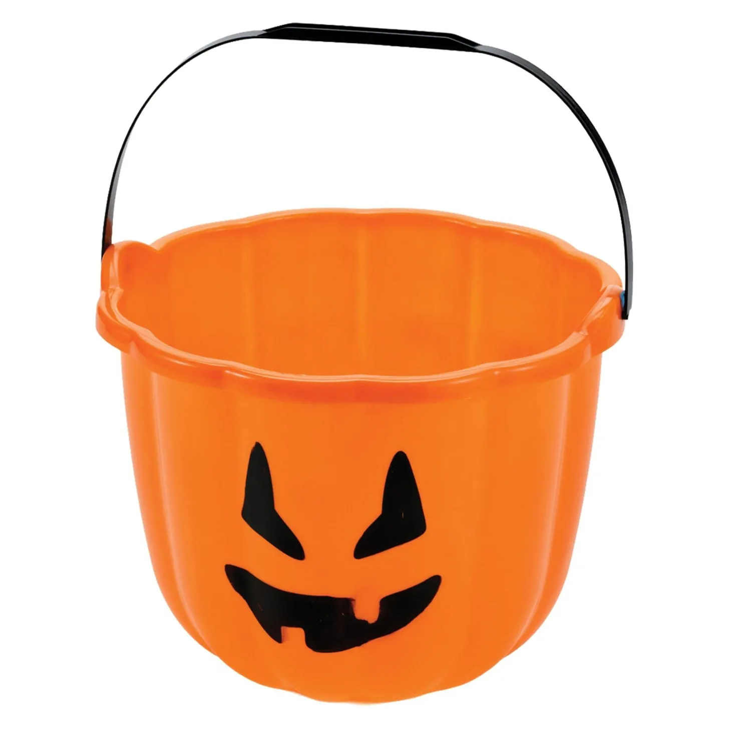 13-inch Orange Pumpkin Candy Bucket