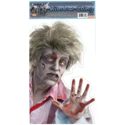19-inch Peeping Zombie Removable Sticker