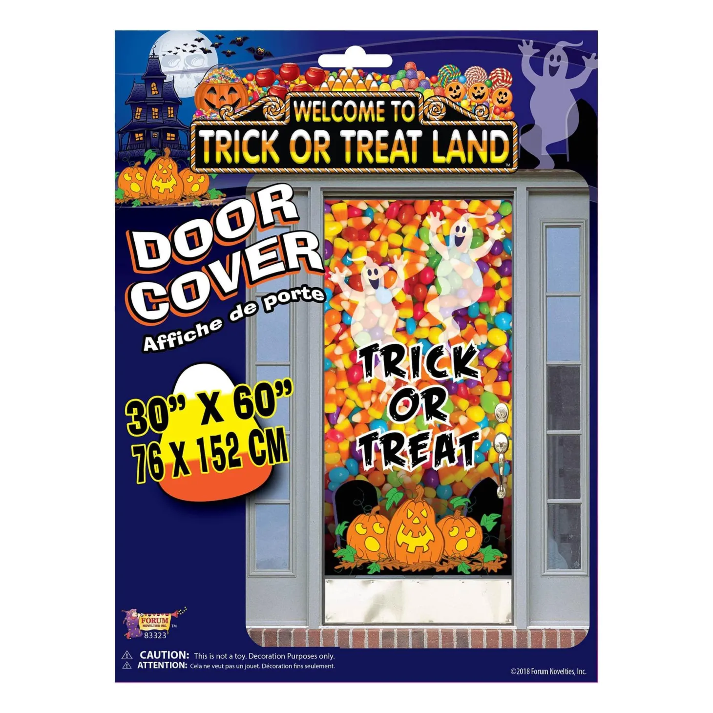 60-inch Trick or Treat Candy Door Cover Decoration