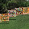 13-inch Trick Or Treat Land Sidewalk Sign Set - 4 Piece