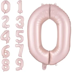 34in Number (0-9) Balloon, Assorted Colors