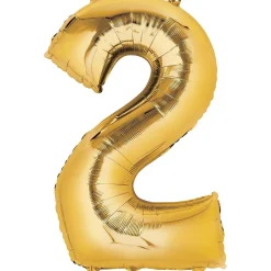 34in Number (0-9) Balloon, Assorted Colors