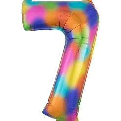 34in Number (0-9) Balloon, Assorted Colors
