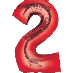 34in Number (0-9) Balloon, Assorted Colors