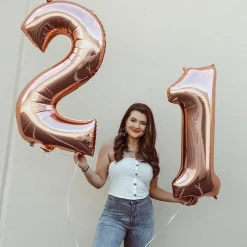 34in Number (0-9) Balloon, Assorted Colors