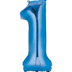 34in Number (0-9) Balloon, Assorted Colors