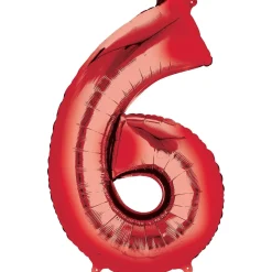 34in Number (0-9) Balloon, Assorted Colors