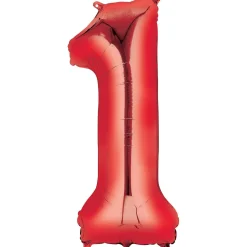 34in Number (0-9) Balloon, Assorted Colors