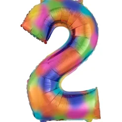 34in Number (0-9) Balloon, Assorted Colors