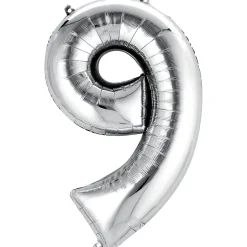 34in Number (0-9) Balloon, Assorted Colors