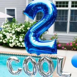 34in Number (0-9) Balloon, Assorted Colors