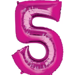 34in Number (0-9) Balloon, Assorted Colors