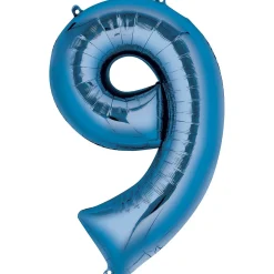 34in Number (0-9) Balloon, Assorted Colors