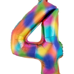 34in Number (0-9) Balloon, Assorted Colors