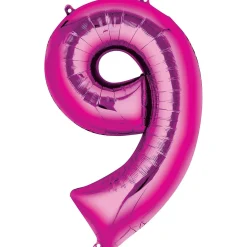 34in Number (0-9) Balloon, Assorted Colors