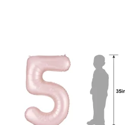 34in Number (0-9) Balloon, Assorted Colors