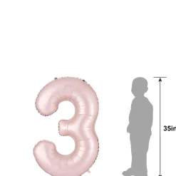 34in Number (0-9) Balloon, Assorted Colors