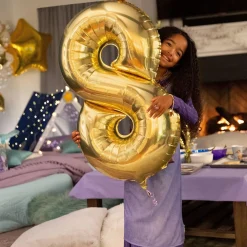 34in Number (0-9) Balloon, Assorted Colors