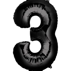 34in Number (0-9) Balloon, Assorted Colors