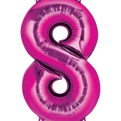 34in Number (0-9) Balloon, Assorted Colors