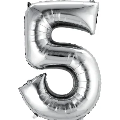 34in Number (0-9) Balloon, Assorted Colors