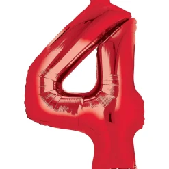 34in Number (0-9) Balloon, Assorted Colors