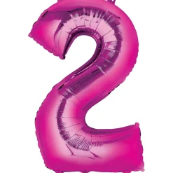 34in Number (0-9) Balloon, Assorted Colors