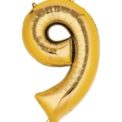 34in Number (0-9) Balloon, Assorted Colors