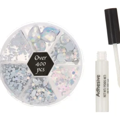 Iridescent Face & Body Gem Set with Adhesive
